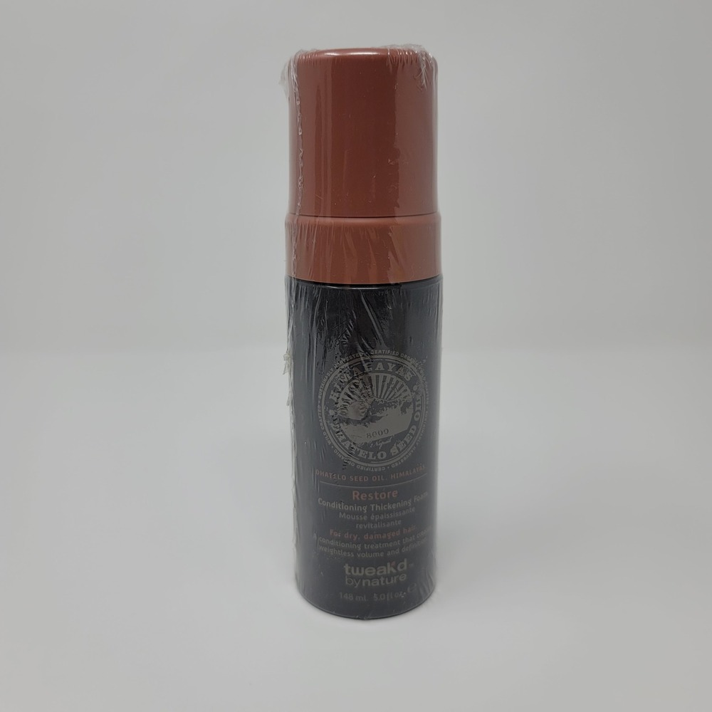 Tweak'd by Nature Restore Conditioning Thickening Foam‎ Dhatelo Seed Oil 5 fl oz